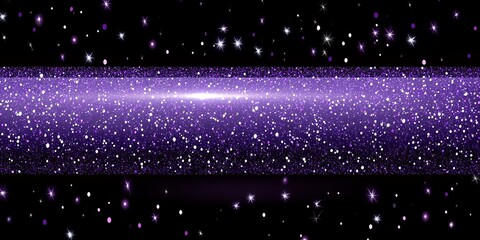 Poster - Sparkling Purple Glitter Galaxy Background Design Perfect for Holiday Cards and Invitations