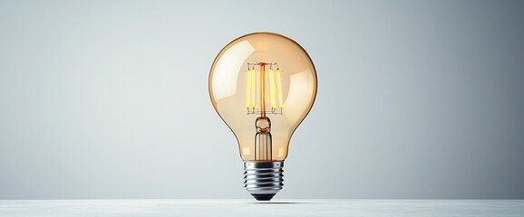Aufkleber - Warm lightbulb minimalist design