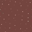 © stockakia - Seamless pattern with repeated romantic vintage hearts. Cute simple brown mocha mousse background with hearts. Design for textile, fabric, wrapper, packaging, background. Vector illustration