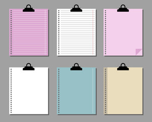 Aufkleber - Paper vector design sets, sticky notes, reminders, planners. Simple and printable