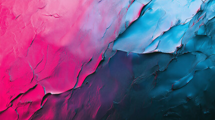Poster - A neon gradient melting into an oil-painting texture.
