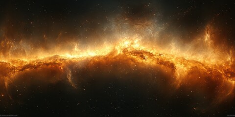 Wall Mural - Stunning cosmic landscape captured in deep space showcasing vibrant colors and swirling gases