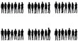 © Sadif Alam - Silhouettes of Diverse Professionals Standing Together in Two Rows on White Backdrop