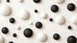 © ngamaz - Monochrome array of circular shapes on a plain background