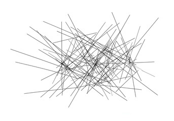 Abstract Black Lines Art Graphic Design Element for website or print project