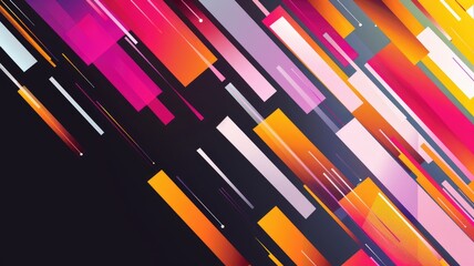 Poster - An energetic abstract background featuring vibrant colors and dynamic lines, perfect for digital projects, website design, or modern presentations.