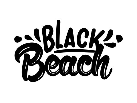balck beaeh logo vector design