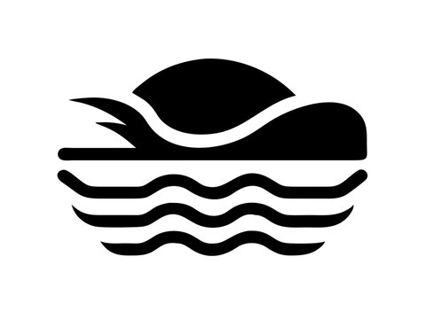 balck beaeh logo vector design