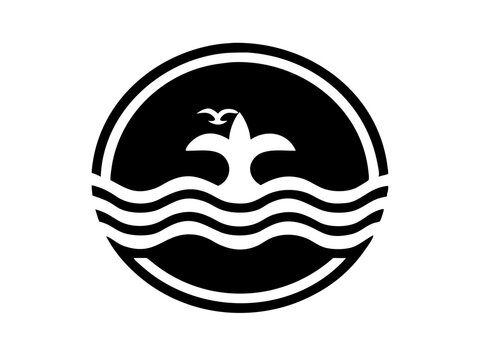 balck beaeh logo vector design