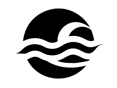 balck beaeh logo vector design