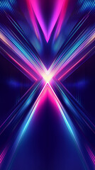 Wall Mural - Futuristic arcade style background with gradient neon blue, purple and pink colors.