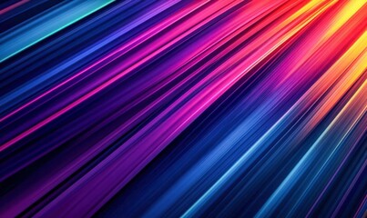 Poster - An abstract background of diagonal stripes creates a vibrant and colorful textured design.