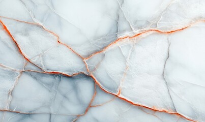 Poster - An intricate pattern of red veins accents this stunning light blue onyx stone slab.