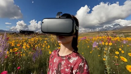 Poster - Exploring Virtual Realities With Advanced VR Headset in a Vivid Field Generative AI