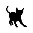© Tu - Black Cat Silhouette - Vector Graphic