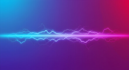 Poster - Vivid gradient background featuring electrifying energy waves and vibrant colors