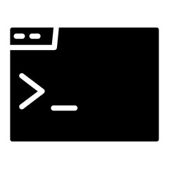 Fototapete - Code Coding Script Glyph Icon