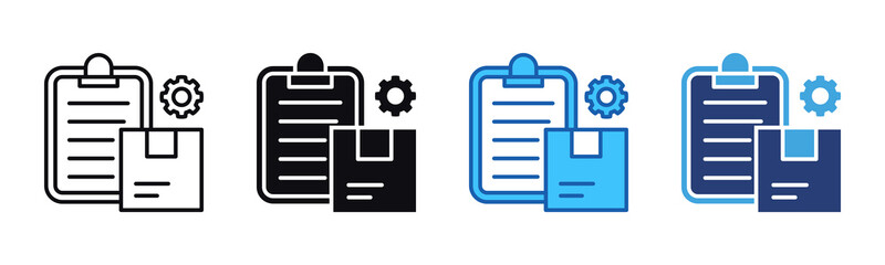 Poster - Specification icon sheet multiple style collection