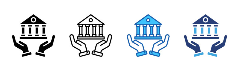 Poster - Governance icon sheet multiple style collection