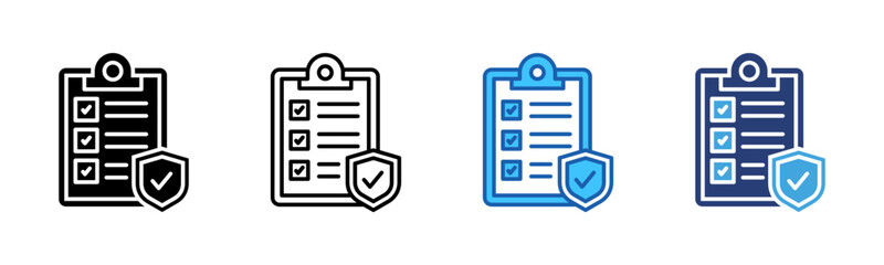 Poster - Policies icon sheet multiple style collection