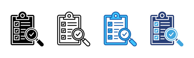 Poster - Evaluation icon sheet multiple style collection