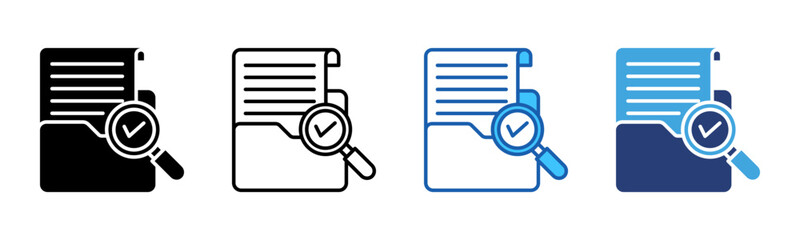 Poster - Auditing icon sheet multiple style collection