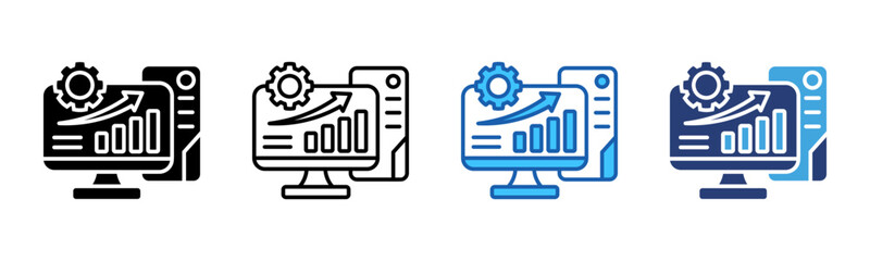 Poster - Reporting icon sheet multiple style collection