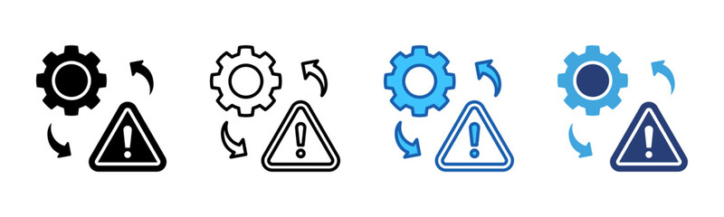 Poster - Risk Management icon sheet multiple style collection