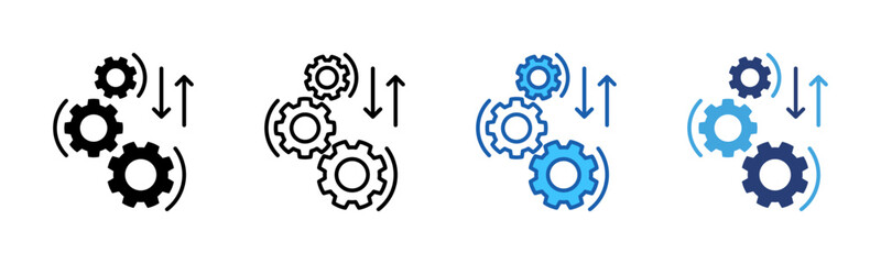 Poster - Integration icon sheet multiple style collection