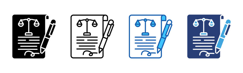 Poster - Regulation icon sheet multiple style collection