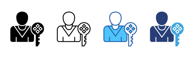 Poster - Key Person icon sheet multiple style collection