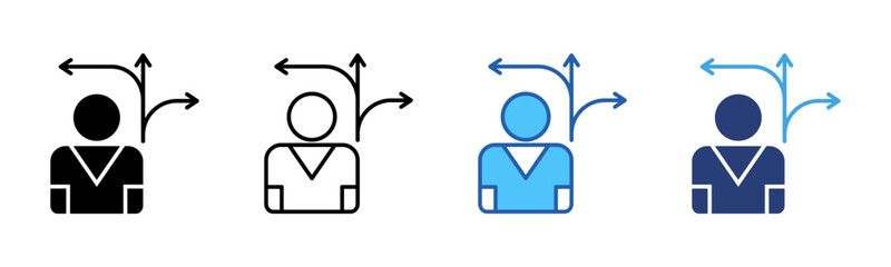 Poster - Direction icon sheet multiple style collection
