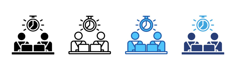 Poster - Deadline icon sheet multiple style collection