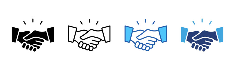 Poster - Shake Hands icon sheet multiple style collection