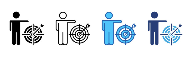 Poster - Target icon sheet multiple style collection