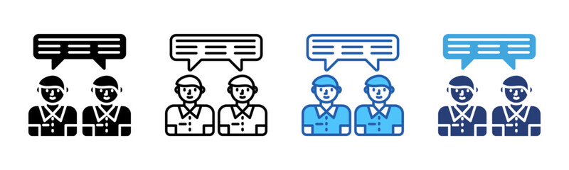 Poster - Conversation icon sheet multiple style collection