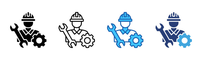 Poster - Engineer icon sheet multiple style collection