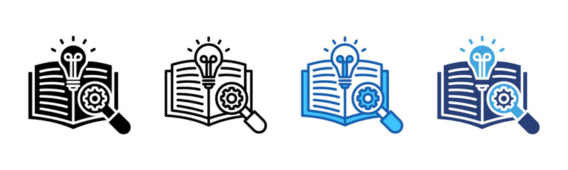 Poster - Research And Development icon sheet multiple style collection