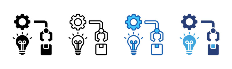 Poster - Production icon sheet multiple style collection