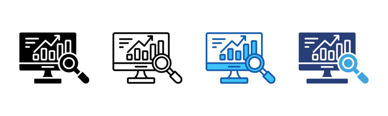 Poster - Market Research icon sheet multiple style collection