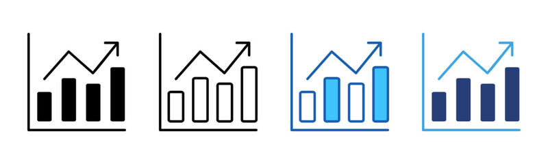 Poster - Statistics icon sheet multiple style collection