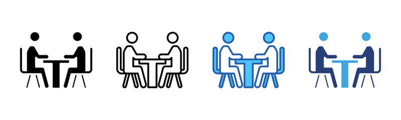 Poster - Mentoring icon sheet multiple style collection