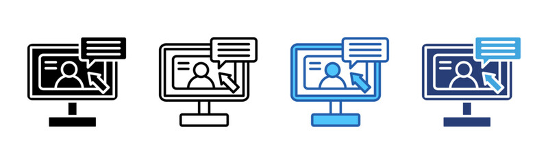Poster - Tutorial icon sheet multiple style collection