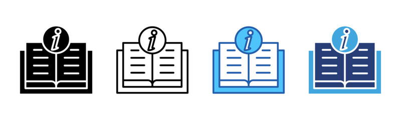 Poster - Guidebook icon sheet multiple style collection