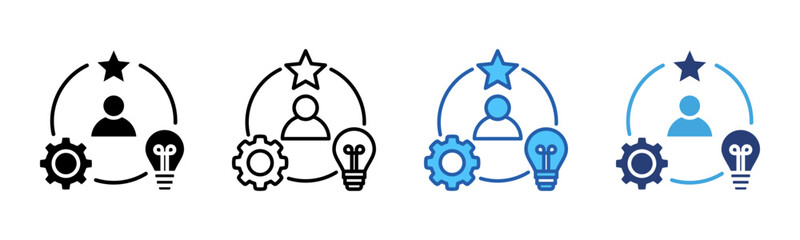 Poster - Talent Management icon sheet multiple style collection