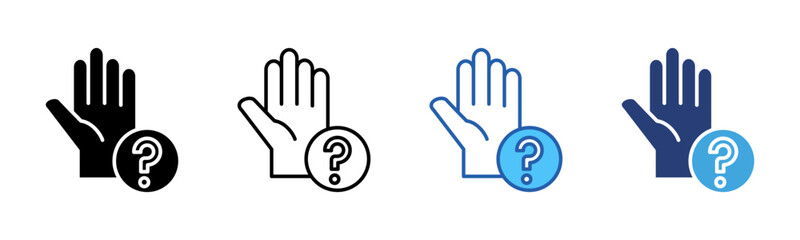 Poster - Help icon sheet multiple style collection