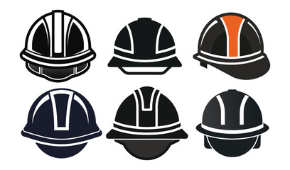 Poster - Vector halmat icon set