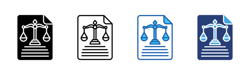 Poster - Court icon sheet multiple style collection