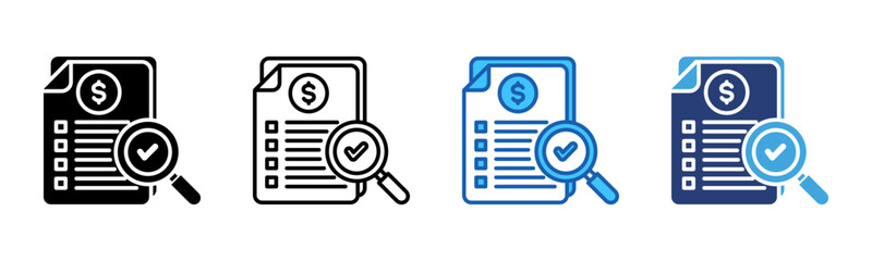Poster - Verification icon sheet multiple style collection