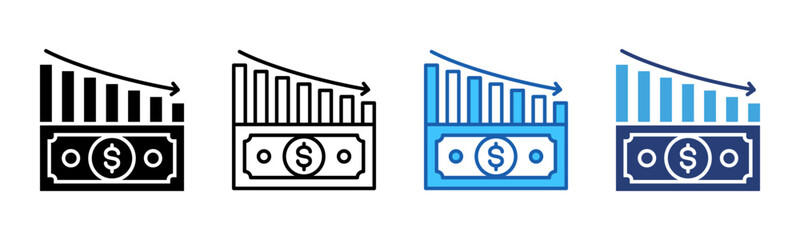 Poster - Deficit icon sheet multiple style collection